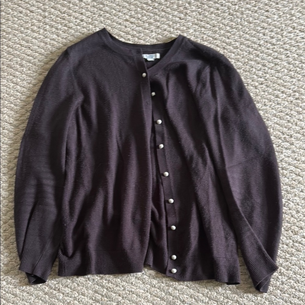 Croft & Barrow Brown Long Sleeve Button Down Shirt